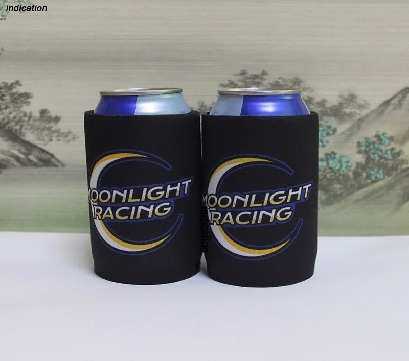 

500pcs/lot Stubby Holder Customized Your LOGO Printed Neoprene Beer Can Coolers Thermal Cooler Bag For Wedding Gifts Party Camp