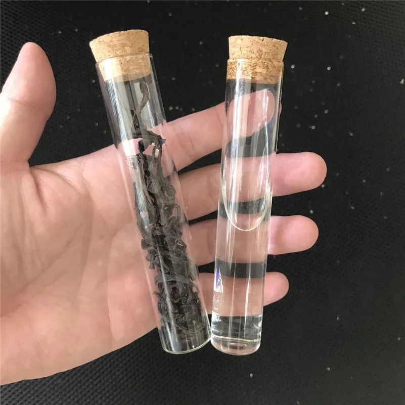 50pcs/lot 22*120mm 30ml Transparent Clear Bottles With Cork Stopper Food Grade Glass Vials Jars Storage Bottles Test Tube Jars