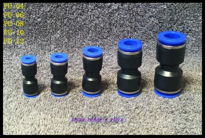 10 шт./лот PU12 12 мм пневматические фитинги с одним касанием, быстроразъемные соединители, совершенно новые