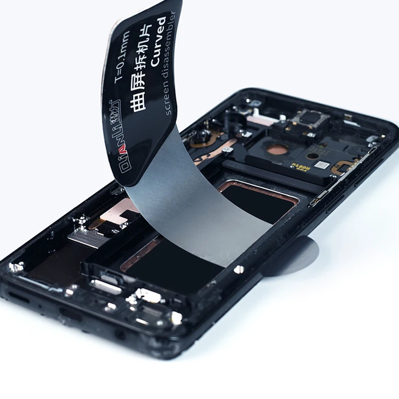 Qianli Curved Screen Disassembler 0.1mm High Toughness Steel Opening Splitter Tools for Various Curved Screen Mobile Phone