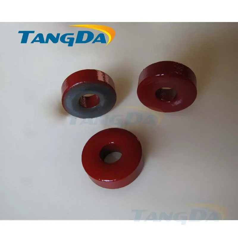 Tangda Iron powder cores T72-2 OD*ID*HT 18.5*7*7 mm 12.8nH/N2 10uo Iron dust core Ferrite Toroid Core Coating Red gray