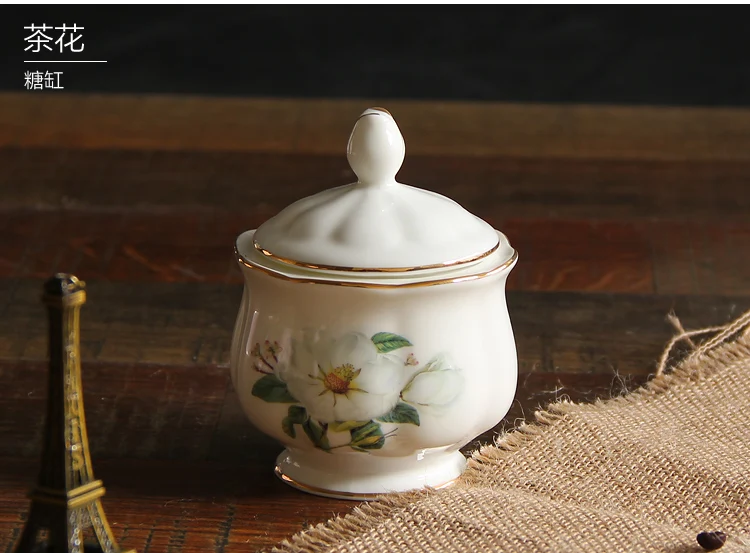 European-style bone chinaware coffee cup set pastoral tea tea creative ceramic British Sugar Tank Mrs Potts