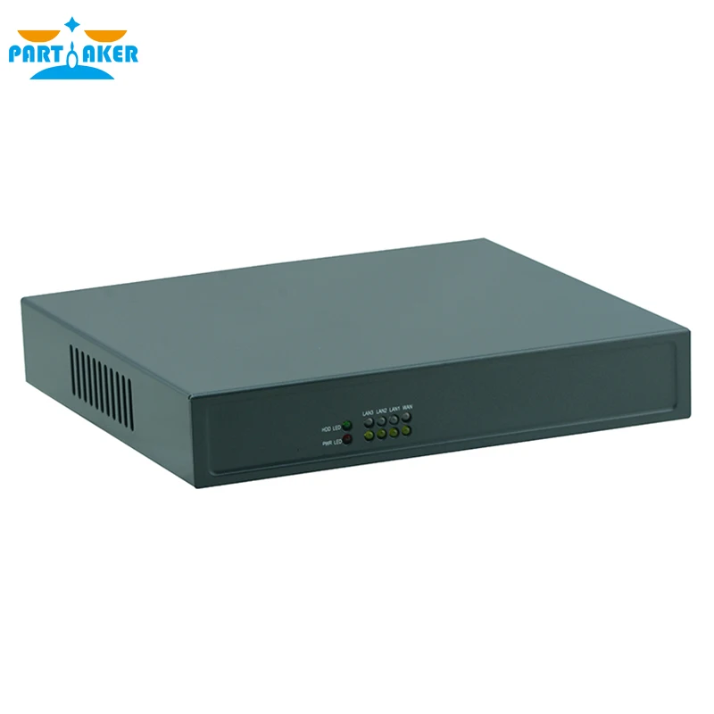 Partaker F1 Network Server Intel Celeron J4125 4 LAN Fanless Mini PC Network Security Appliance Openwrt pfSense OPNsense