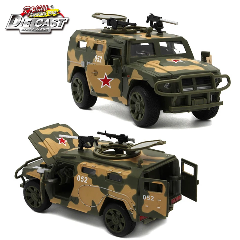 15 سنتيمتر 1/32 مقياس Diecast الروسية GAZ JMP-2 النمر العسكرية نموذج سيارة الجيش للبنين كما اللعب مع وظائف