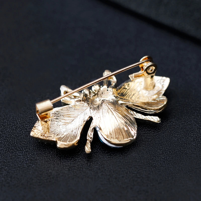 Fashion Enamel Cute Snails Insect Brooches Pins For Women Men Crystal Lovely Animal Party Coat Dress Suit Jewelry Kids Gifts