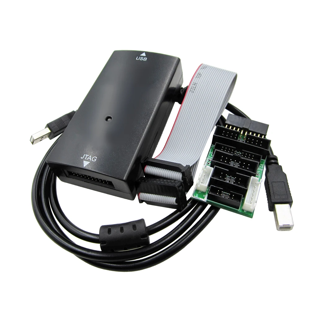 JLINK V9 Emulator Kit Simulator with Convert board USB cable Black color debugging tools, AMR Emulator support JTAG/Cortex/STM32