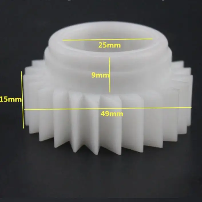 Universal Washing Machine Parts Plastic Gear single terminal 49X15mm