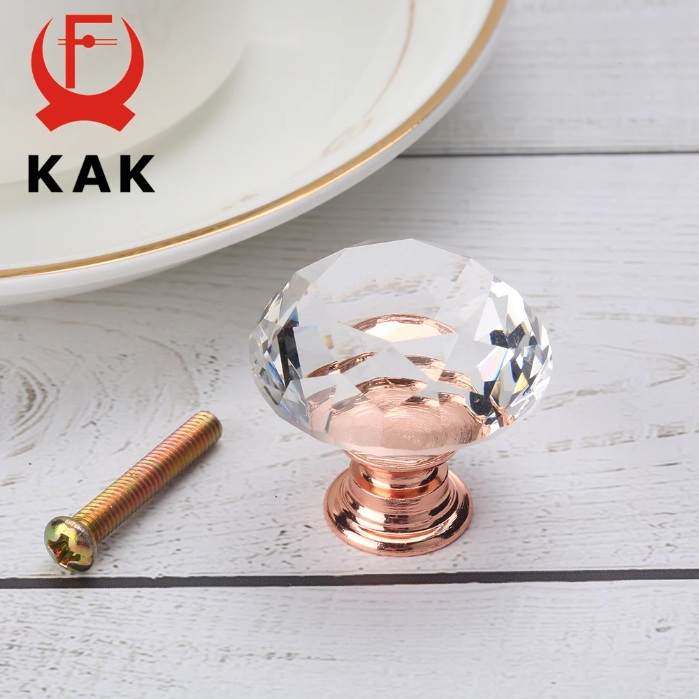 KAK 30mm Diamond Shape Crystal Glass Knobs and Handles Dresser Drawer Knobs  Kitchen Cabinet Handles Furniture Handle Hardware - AliExpress 13