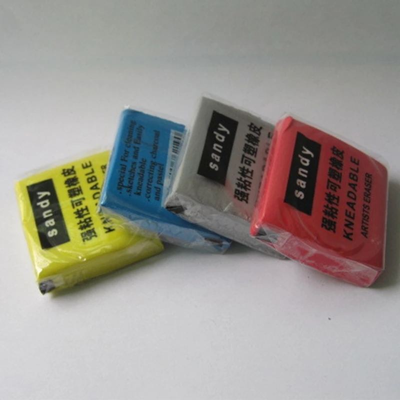 Colored Kneaded Rubber Art Sketch Drawing Pencil Eraser Pastel Painting Tools Artist Plasticine School Office Supply Stationery
