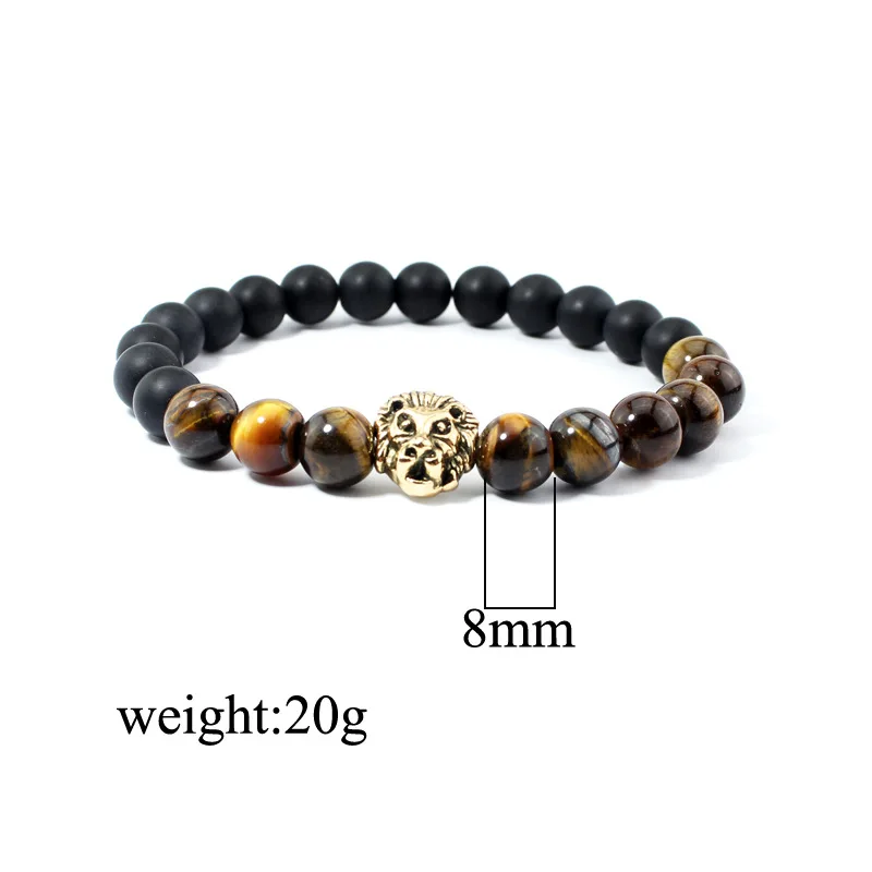 Neues Löwenaugen-Stein-Armband aus Naturstein für Damen, Charm-Mode-Perlenarmband für Herren, Yoga-Schmuck, Partygeschenk, Großhandel – Detail 1