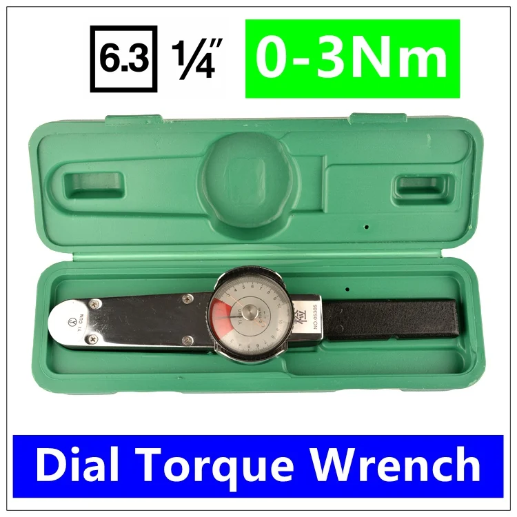 Mxita  1/4 0-3Nm Dial Repairing tools  Dial Digital torque wrench High precision pointer