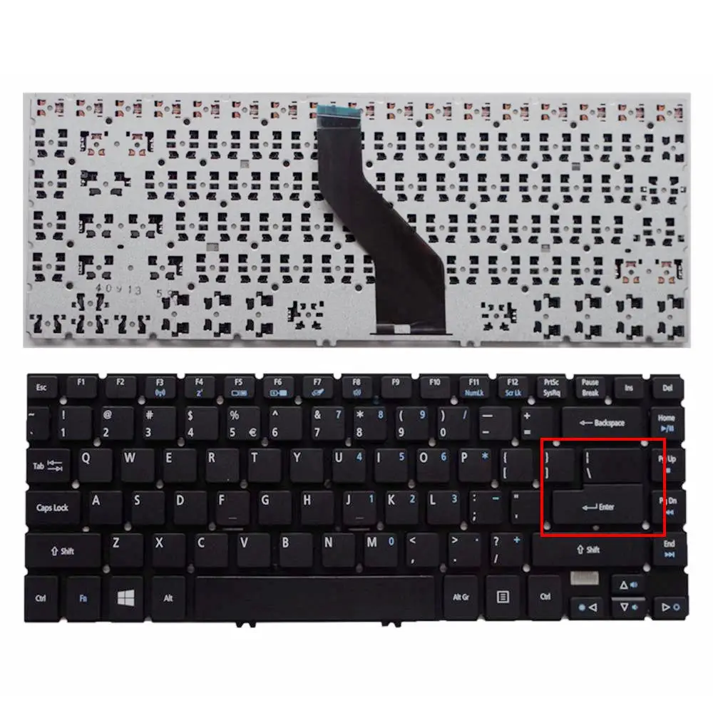 GZEELE English US/SP laptop keyboard for ACER Aspire V7-481 V7-481G V7-481P V7-481PG V7-482 V7-482P V7-482PG black