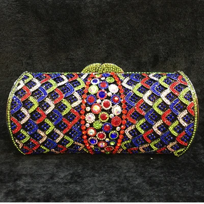 

XIYUAN Women Gold Color Crystal Wedding Clutch Bags Party Cocktail Rhinestone Handbags Evening Bag Lady Bridal Clutch Bag Purse