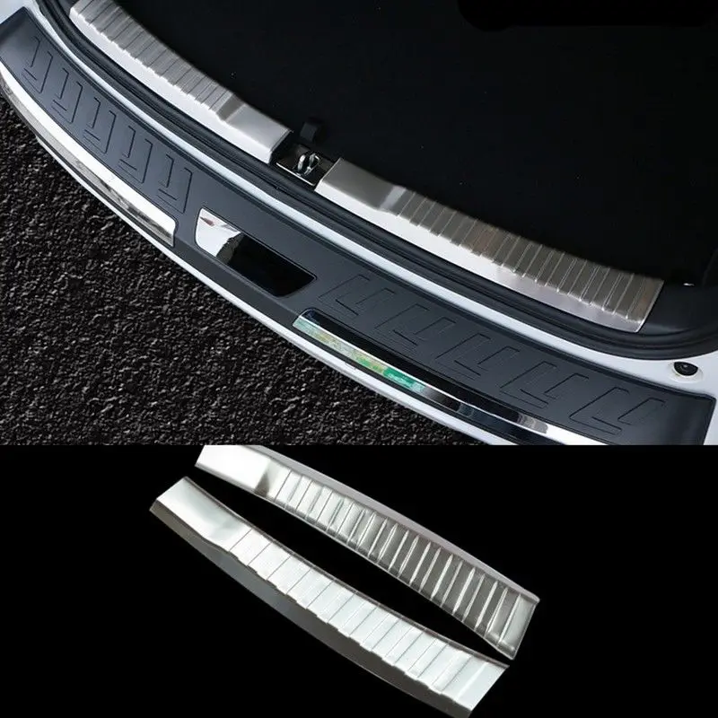 For HONDA CRV CR-V 2012-16 Inner Rear Bumper Protector Guard Sill Plate 2pcs Chrome Car-styling