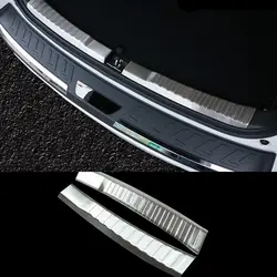 For HONDA CRV CR-V 2012-16 Inner Rear Bumper Protector Guard Sill Plate 2pcs Chrome Car-styling