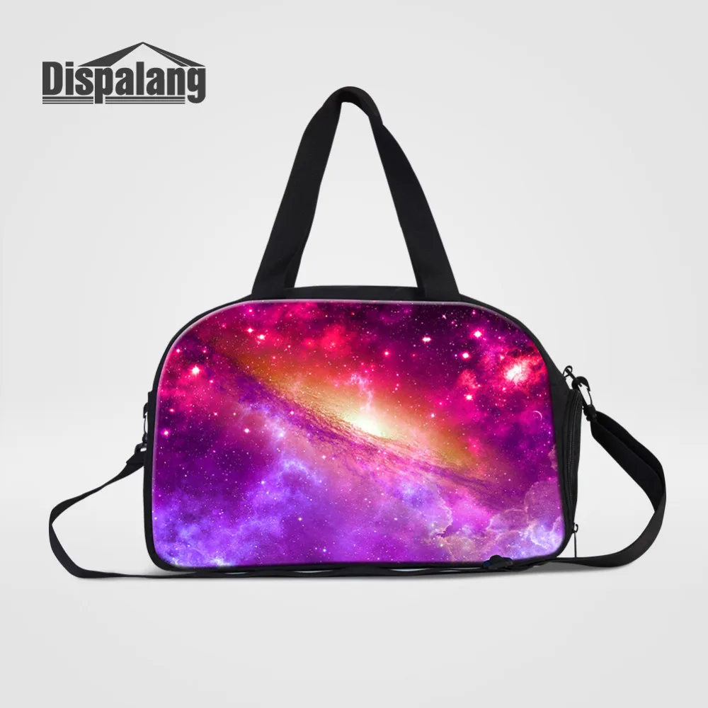 

Dispalang Universe Galaxy Print Mens Travel Bags Carry on Luggage Bags Women Travel Duffel Bags Tote Large Weekend Bag Overnight