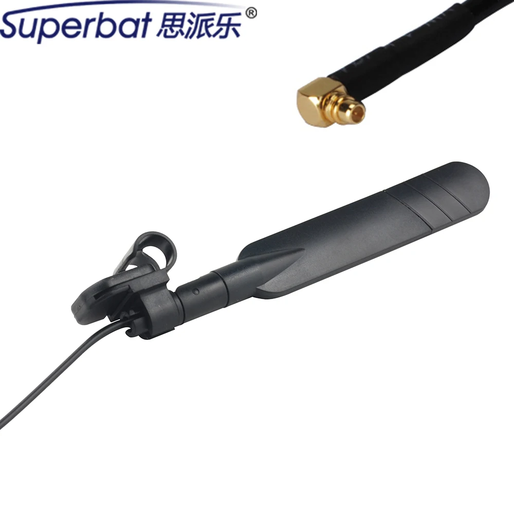 Superbat 5dbi GSM/3G/UMTS Mobile Phone Blade/Clip Aerial Booster Antenna MMCX Male Right Angle for Huawei 3G Devices