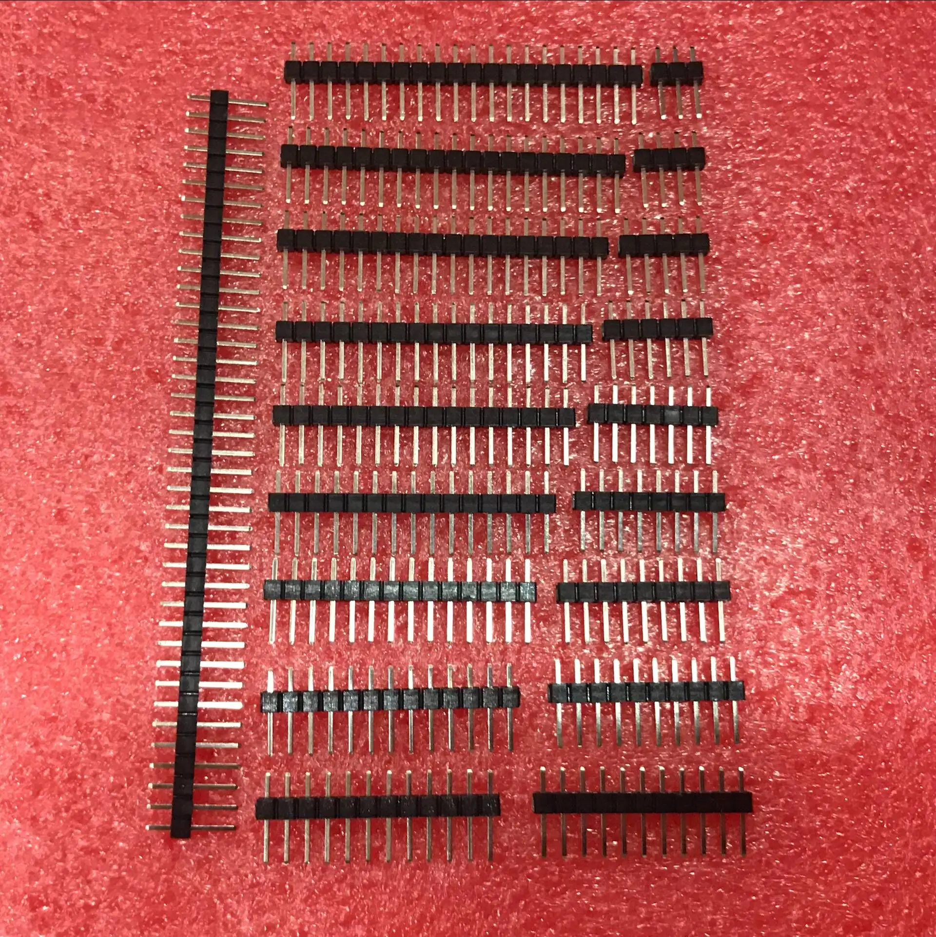 Single row pins 2.54mm Pitch Pin Single Row Connector Straight Single Row 2/3/4/5/6/7/8/9/10/11/12/13/14/15/16/18/20/40Pin