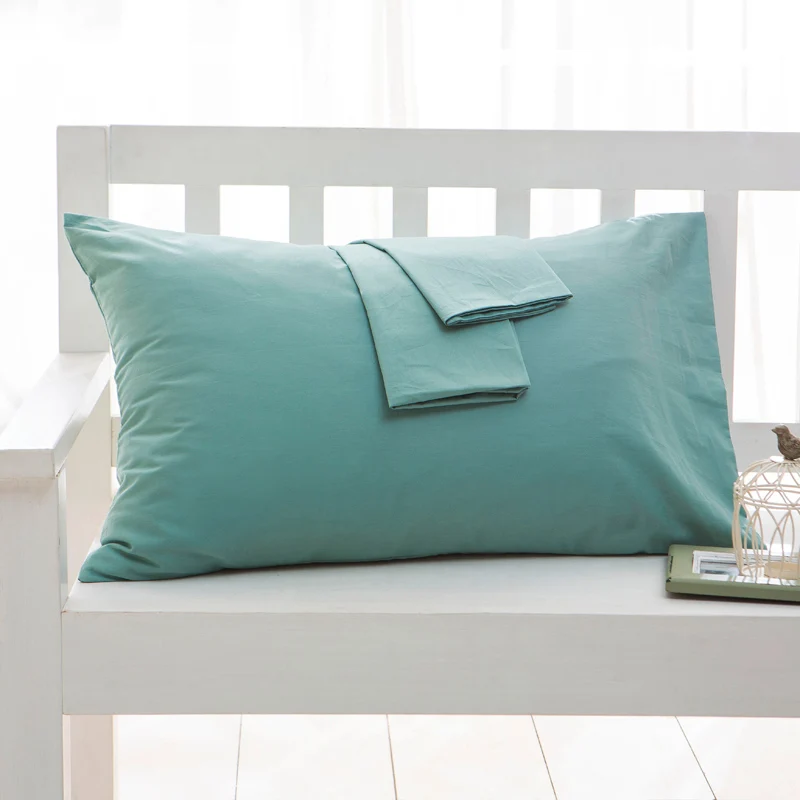 Cotton Pillowcase Solid Color Envelope Pillow Cover Bedding Pillow Case Multi-Color And Multi-Size Optional 40x60 50x90