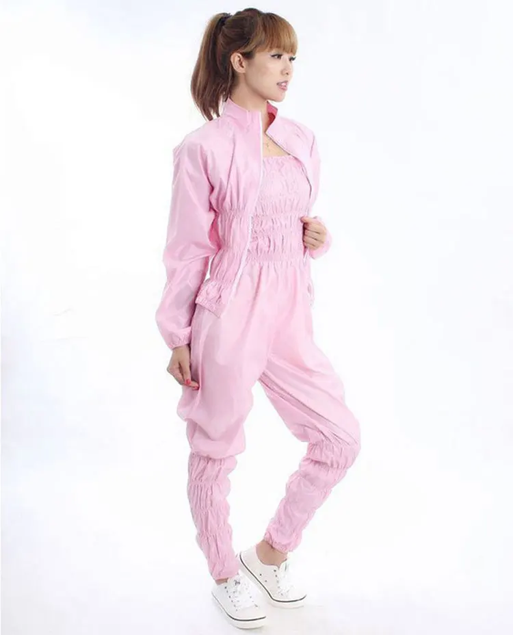 Aerobics Running  Weight Loss Pants Suit Set Fitness Gym Slimming Pants Shirt Women Sauna Suit Sauna Pants and Shirt