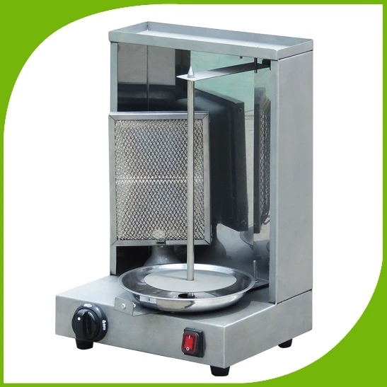 

Lpg Gas Doner Shawarma Machine, Propane Gyros Bbq Kebab Grill, Gas Vertical Broiler Machine Stainless Steel