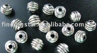 

FREE SHIPPING 600Pcs Tibetan silver triple-lined barrel spacers A109