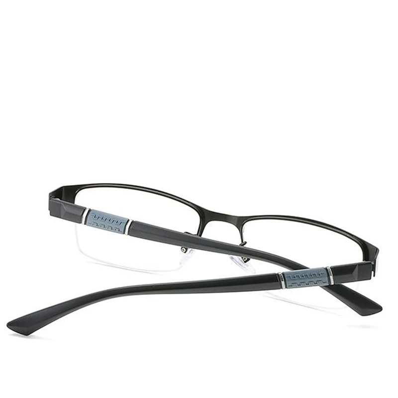 Prescription Eyeglasses Rectangle Half Frame Design Optical Glasses Myopia Resin Lenses Spectacles -0.5 -1 -1.5 -2 -2.5 -3 -5 -6