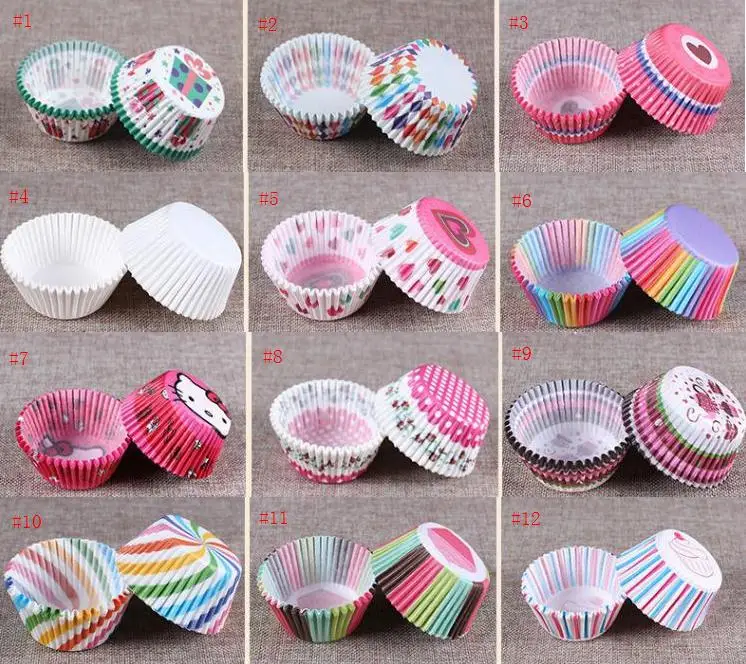 20000pcs selling Muffins Paper Cupcake Wrappers Baking Cups Cases Muffin Boxes Cake Cup Kitchen Cake Tools SN1366