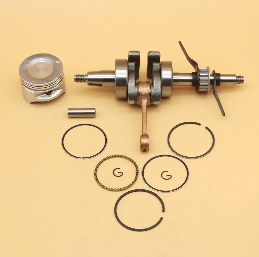 เพลาข้อเหวี่ยงเพลาข้อเหวี่ยงลูกสูบแหวน 39 มม.สำหรับ HONDA GX35 GX 35 4 มอเตอร์เครื่องยนต์ Trimmer Brushcutter อะไหล่ 13101-Z0Z-000