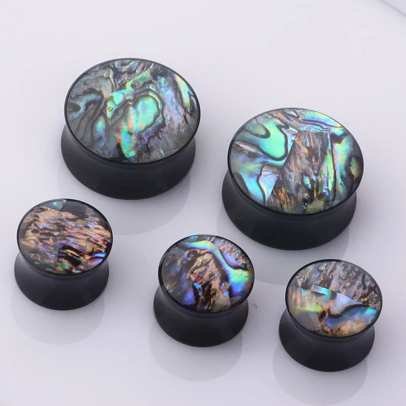 JUNLOWPY Acrylic Tunnel Ear Stretcher Plugs Piercing Earring Gauge Expander Tunnels Piercing Cartilage Body Jewelry 70pcs 8-20mm