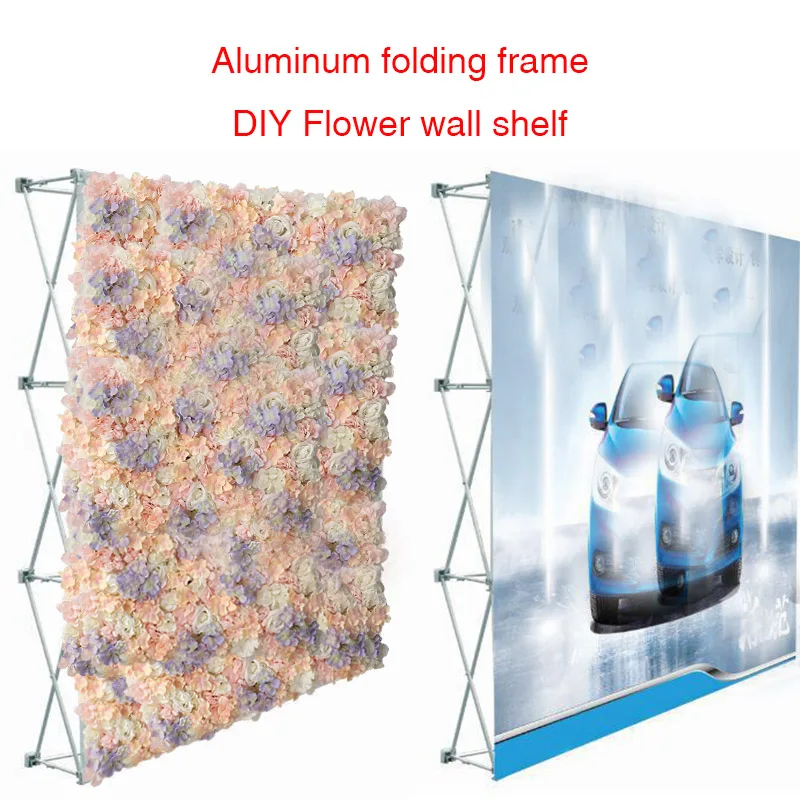 Wedding Flower Wall Shelf Advertising Display Stand Aluminum Folding Shelf Party Supplies Show Background Wall photography props