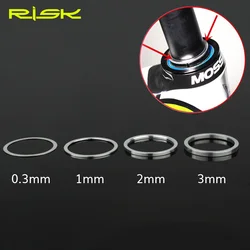 6pcs Bicycle Fork Washer Bike headset Adjusting Washer Dust Cover Fine Tuning Washer 0.3/1/2/3mm Spacer Gap