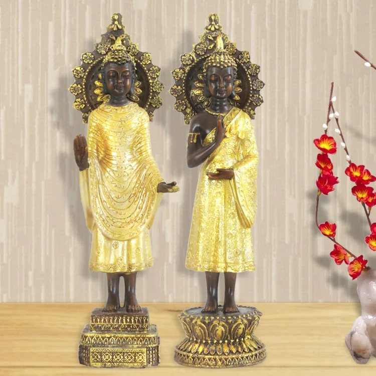 

Southeast Asian Buddha Statues Standing Buddha Thai Restaurant Club Lucky Decoration Thai Home Crafts Soft