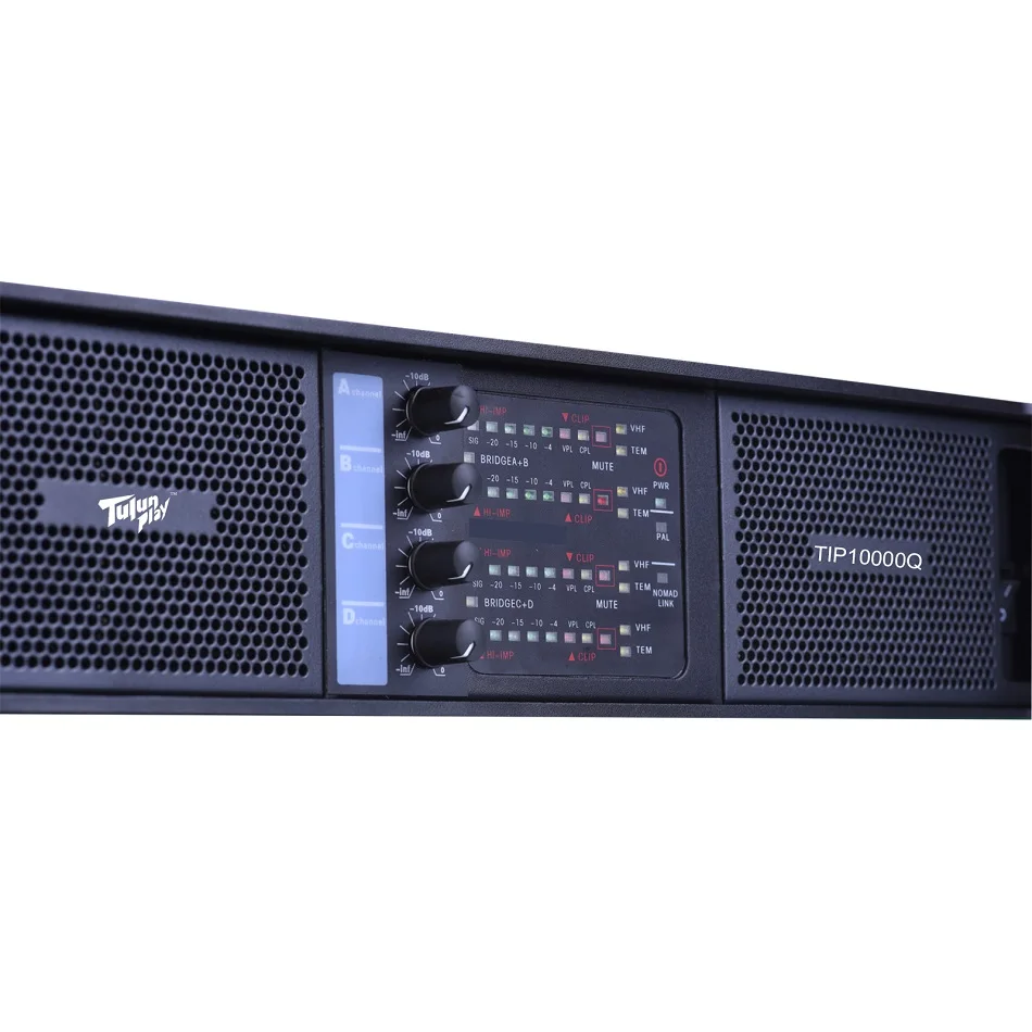 Tulun Play/Prokustk TIP10000q 4*1350 واط خط صفيف مكبر كهربائي مضخم الصوت Poweramp