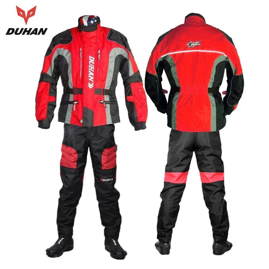 

Free shipping 1set New Men's Outdoor Racing Biker Motorcycle Suit Jacket Armor Riding Clothing with 7pcs pads