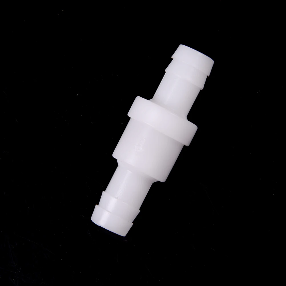 1PCS White 4mm/6mm/8mm/10mm/12mm Plastic One Way Inline Check Valve Fuel Gas Liquid Water Suitable for water petrol diesel oils