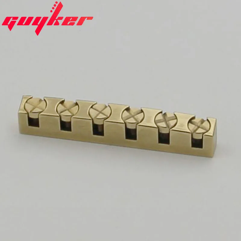 Guyker 43mm Guitar Nut Height Adjustable Bell Brass Nuts Replacement for LP SG Style Guitar