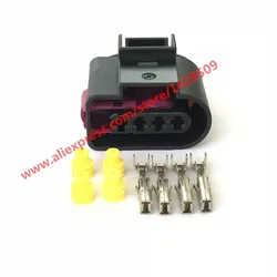 1 Set 4 Pin Auto Waterproof Connector Ignition Coil High Voltage Package Plug 4D0 971 994 4D0971994 For VW Audi