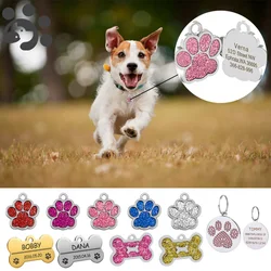 Personalized ID Tag for Pets Engraved Name Tag for Dogs Cat Puppy Pets ID Name Collar Dog Nameplate Pet Accessories Bulldog