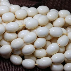 White resin beeswax barrel rice shape 6*9mm 8*11mm 10*13mm 12*16mm 13*18mm loose beads new fashion jewelry making 15inch B49