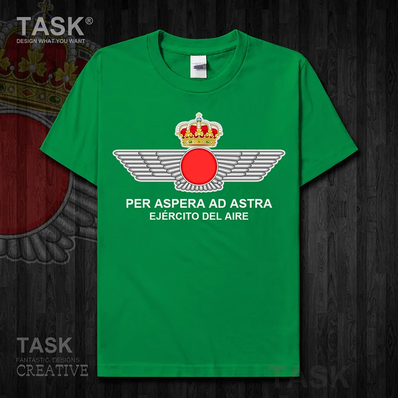 Air Force Kingdom of Spain Espana ESP Short sleeve new Tops t shirt summer Fashion country cotton   Tactical  01