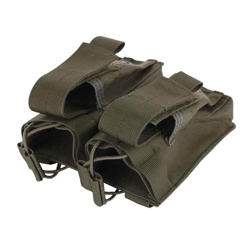 Hot Outdoor Pistol Magazine Cartridge Clip Utility Tool 600D Oxford Fabric Tactical Clip Double Mag Magazine Pouch Bag