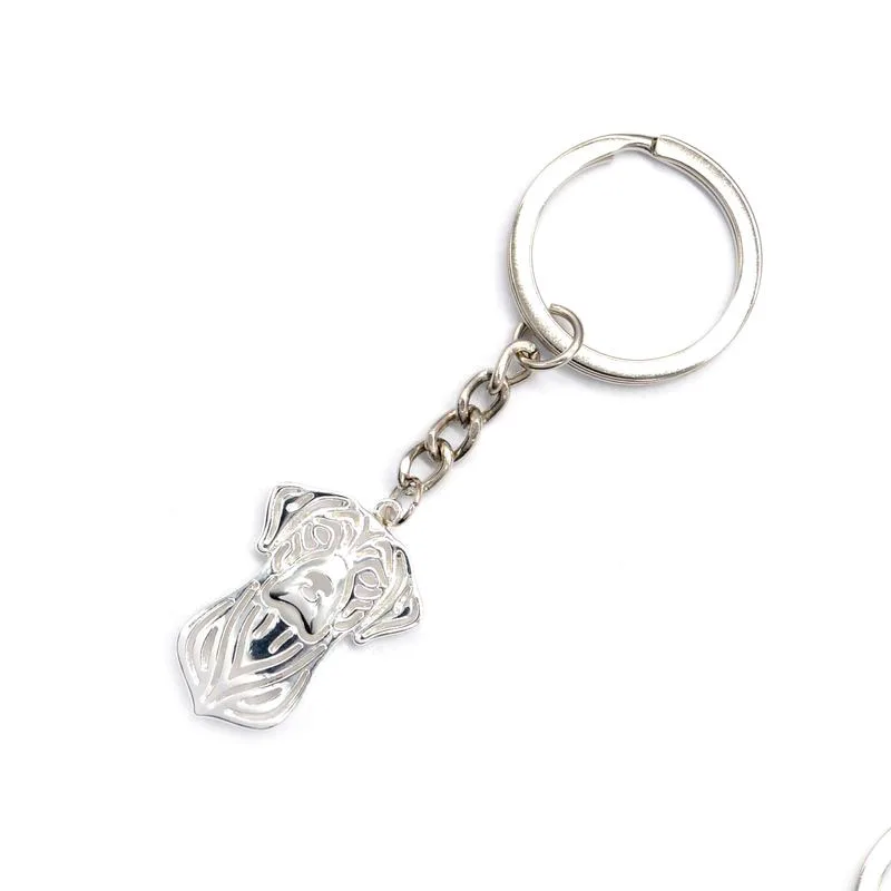 Fashion Jewelry Charm Key Chains Lovers Alloy Rhodesian Ridgeback Dog Key Chains