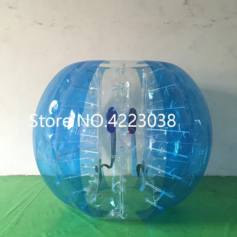 Free Shipping 0.8mm PVC Transparent Inflatable Bumper Football 1.2M Dia Bubble Soccer Ball Zorb Ball for Adults