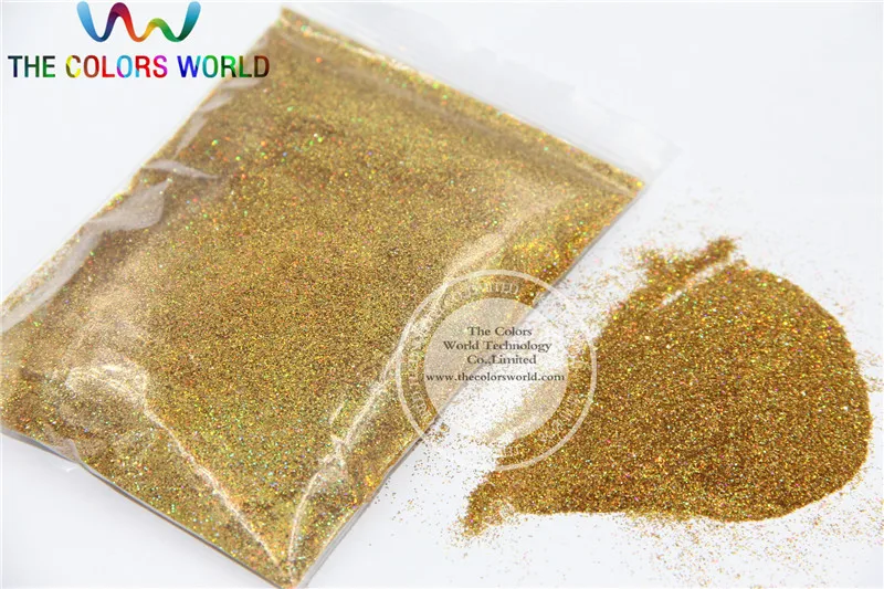 TCA200 0.2mm Laser Gold Dazzling Hexagon Glitter Dust  for DIY Nail ,body  Art and etc decoration