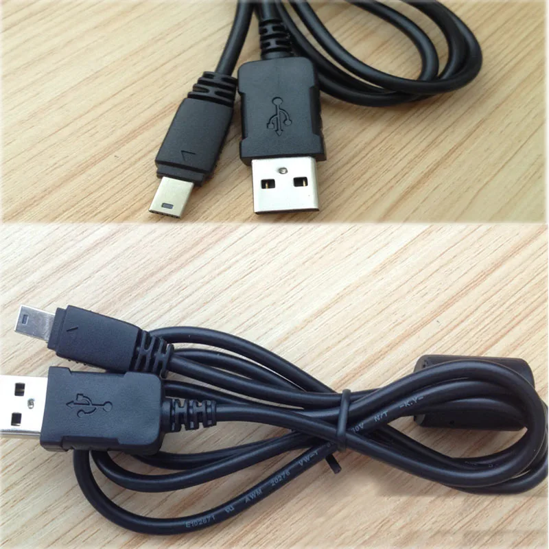 USB Data Cable Camera Data Pictures Video Sync Transfer Cables for Casio Exilim EX-S10 EX-S12 EX-Z80 EX-TR200/150 ZR300/1200
