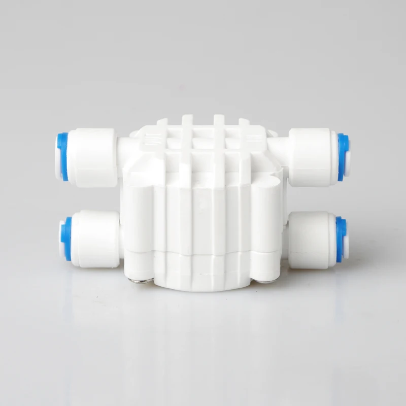 Parti del Filtro di acqua 1/4 "OD del tubo Spegnimento automatico 4 Vie Valvola Regolatore di Pressione Acquario depuratore di Acqua Ad Osmosi Inversa macchina