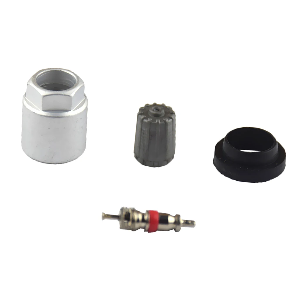 4 Pieces TPMS Tire Pressure Sensor Nut Valve Core Cap Gasket Kits Auto Replacement Parts Wheels Tires & Parts