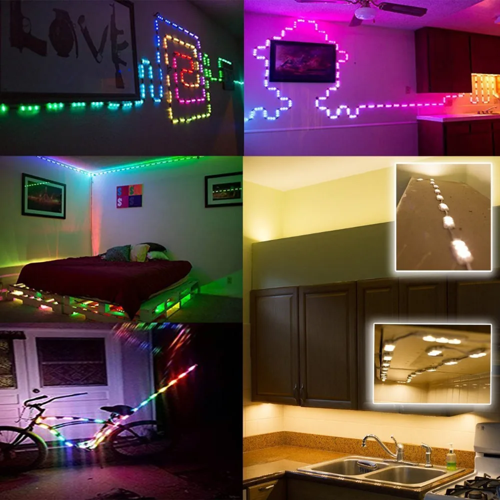 DIY LED U-HOME DC12V 3 LEDs 5050 RGB LED Modul Lichter LED Flexibles Licht für Küche Werbetafel Zimmer – Detail 8