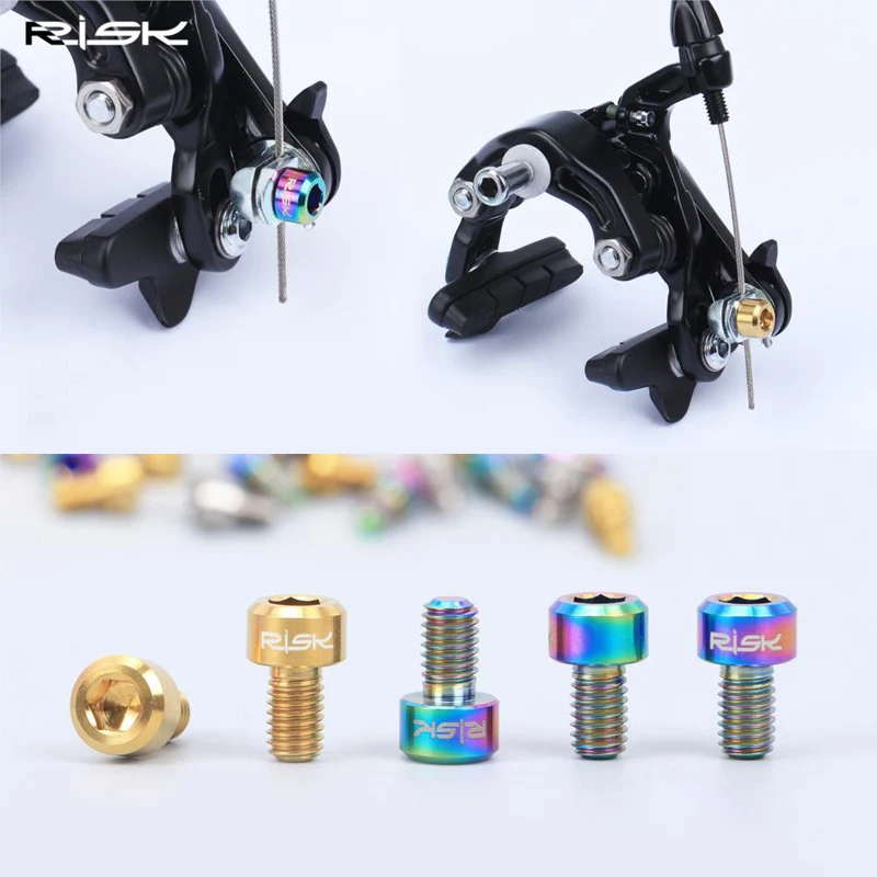 Винты тормоза C, 2 шт., m6x10 мм, ультра-светильник, алюминиевый сплав, v, тормоз, кожа, винты для дорожного велосипеда